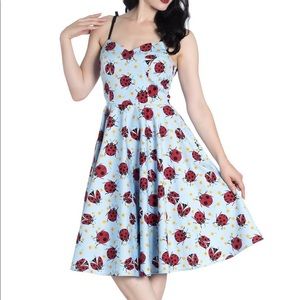 Hell Bunny Lila Ladybug Dress